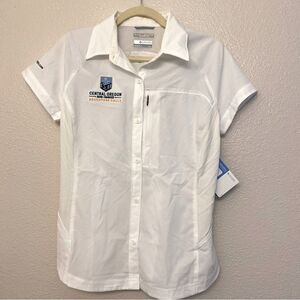 COLUMBIA SILVER RIDGE SHORT SLEEVE WOMEN'S nylon hiking outdoor SHIRT-L
